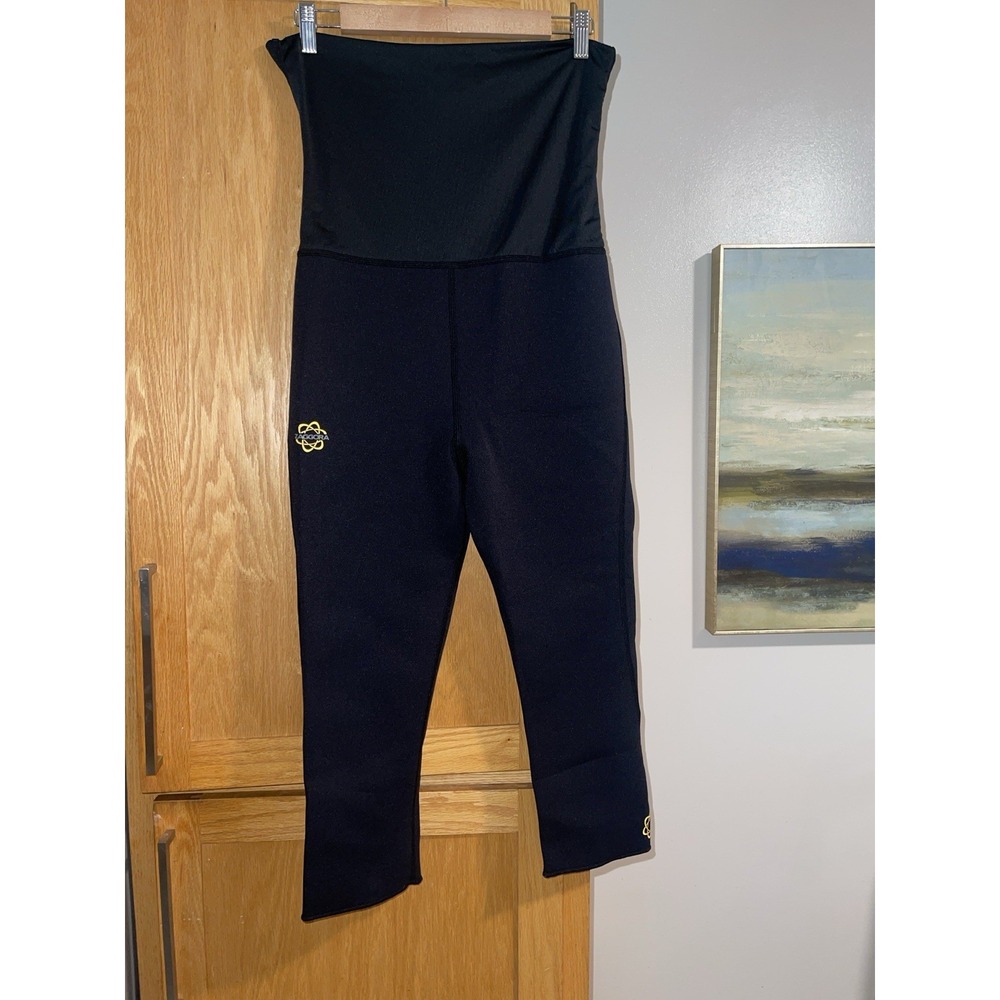 ZAGGORA pants Womens Black M. Neoprene Hot Pants Workout Shorts Sweat Athletic